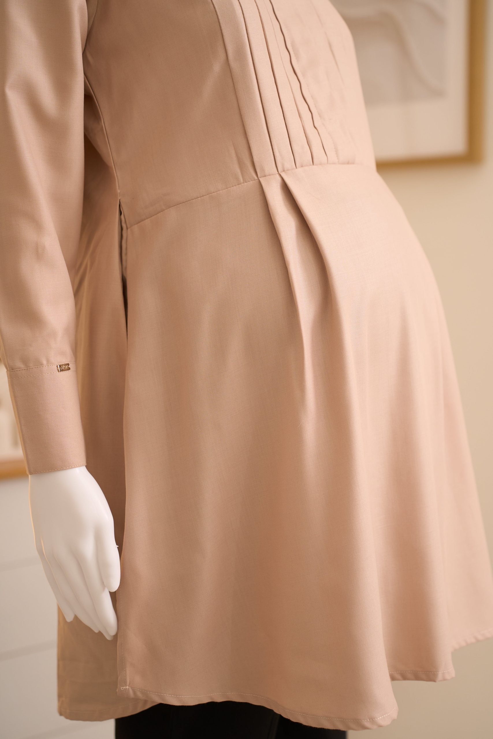 Sofia Pleated Lily in Cocoa - Image 2